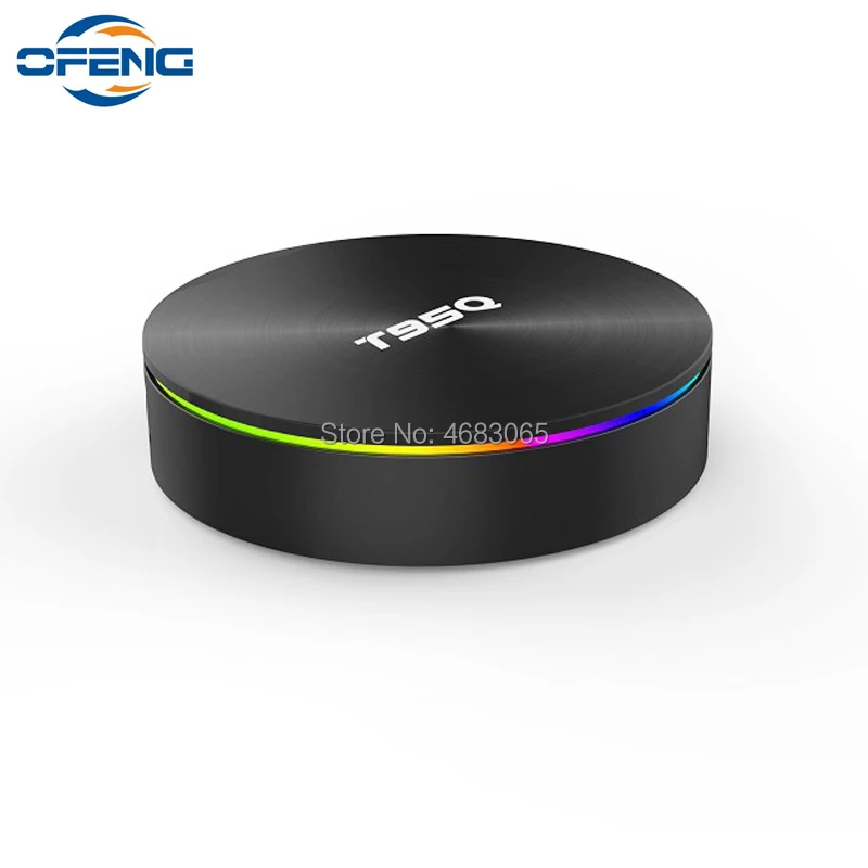ТВ приставка T95Q Amlogic S905X2 Android 8 1 четырехъядерный процессор 2 4/5 ГГц Wi Fi BT4.1 1000 м 4K