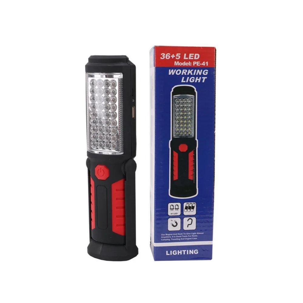 

USB Rechargeable COB LED Flashlight Portable Hand Torch Lamp Magnetic Tent Working Light Hook Camping Emergency lantern