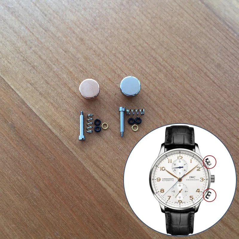 

steel waterproof button pusher for IWC Portugieser 40.9mm automatic watch parts tools