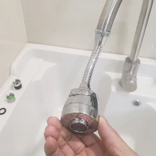 360 градусов водопроводный кран шланг расширитель Душ экономии воды регулируемый кран из нержавеющей стали сопло для ванной для кухни для раковины