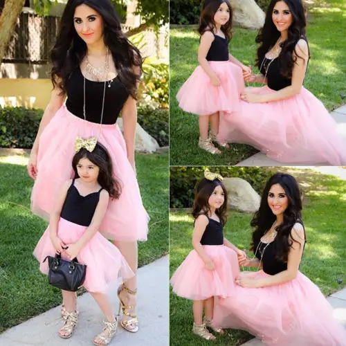 

Family Mother and Daughter Clothes Parent-child dress Matching Outfits Baby Girl
