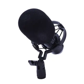 

BM 800 Karaoke Capacitor Microphone With Shock Mount Condenser Black Microphone Mic Kit For Radio Sound Recording KTV Singing