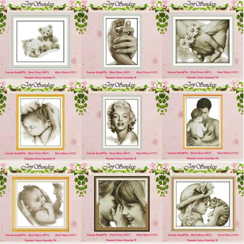 

Angel Baby Girl Lover counted Cross Stitch 11CT 14CT Cross Stitch Set Wholesale DIY Cross-stitch Kit Embroidery Needlework