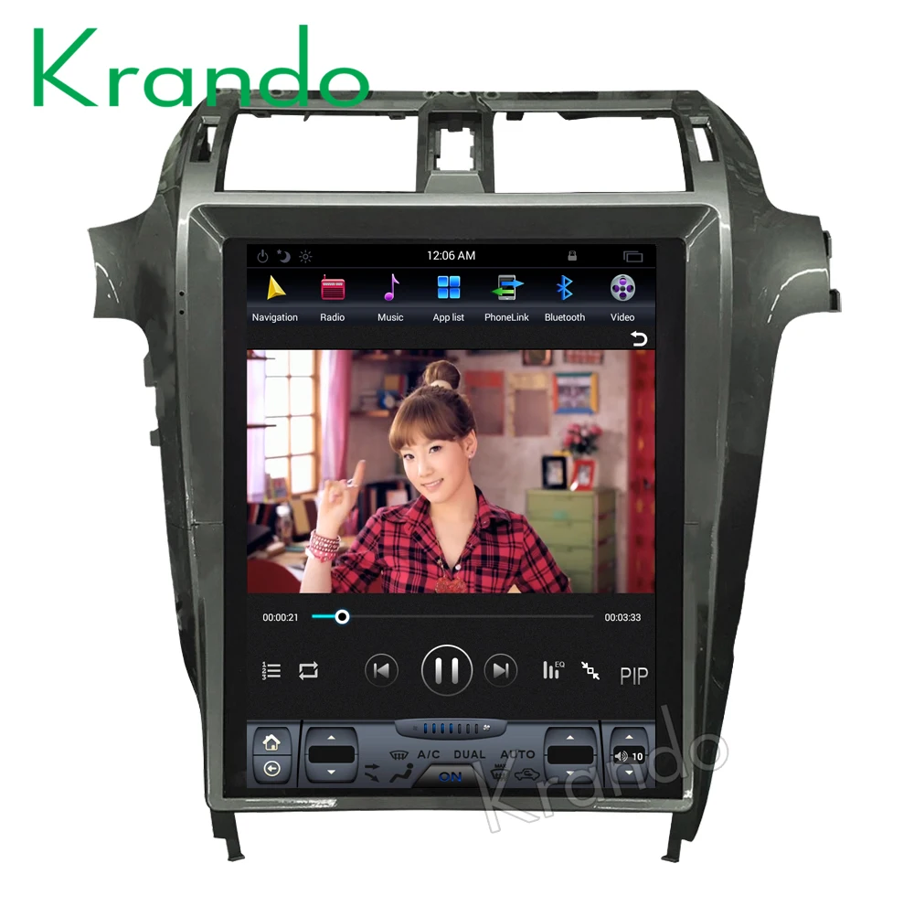 

Krando Android 9.0 15" Vertical Screen Tesla Style Car Radio Audio Player For Lexus GX400 GX460 2010-2018 Gps Multmedia System