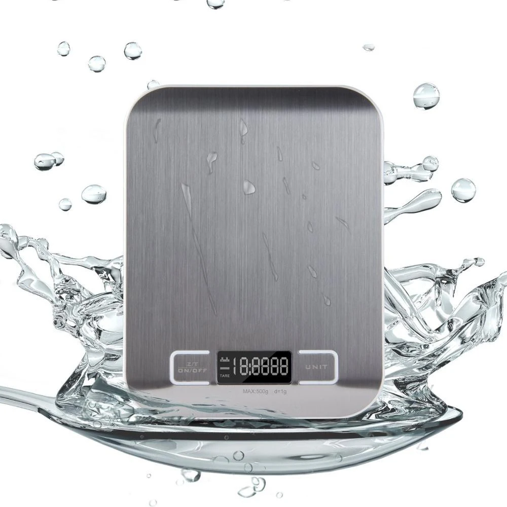 

New Arrivel Kitchen Use LCD Electronic Kitchen Scales balance Cooking Measure Tools Digital Stainless Steel 5000g/1g