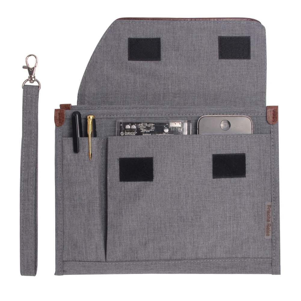 

Slim Portable Briefcase Men Business Handbag Document Handle Bags with Wristlets Male Casual Polyester Men's Bag