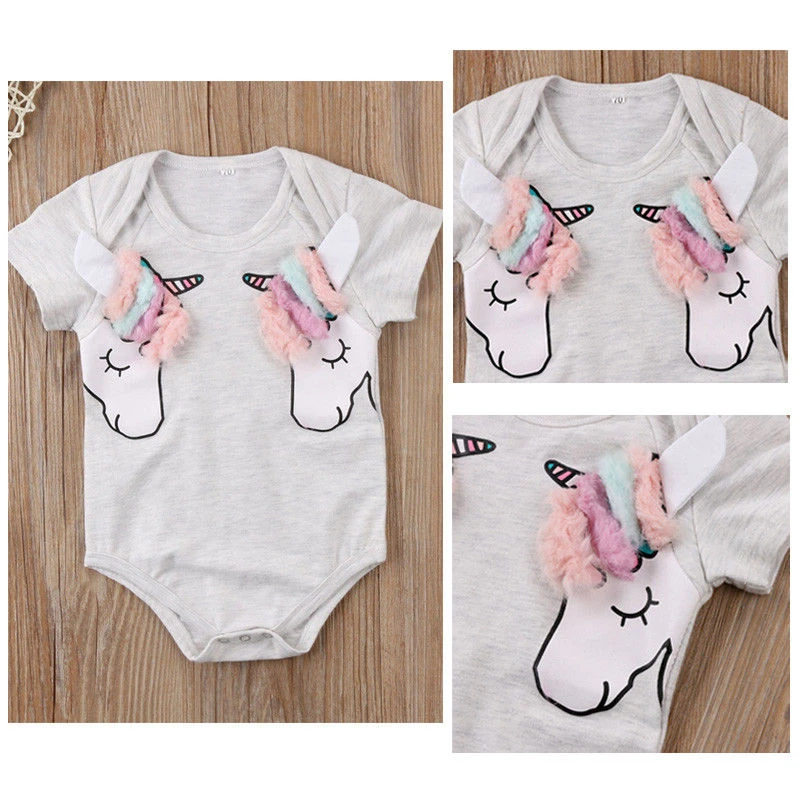 unicorn romper baby