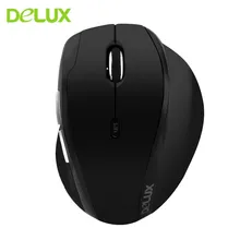 Delux M620GX Беспроводной Мышь Эргономичный Оптическая Компьютерная мышь Беспроводной 2,4G 800/1200/1600/2400 Точек на дюйм регулируемый для ноутбука, настольного компьютера