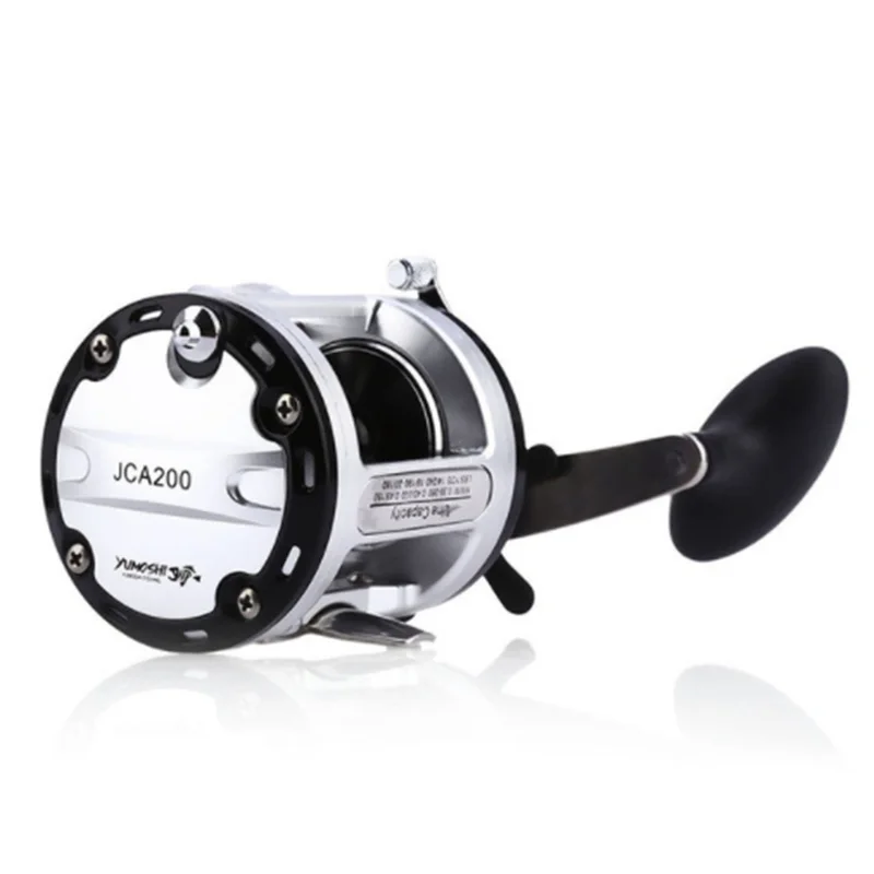 

ABGZ-YUMOSHI 12 + 1 Ball Bearings Cast Drum Fishing Reel Trolling Aluminum Alloy Spool Fishing Reels 200