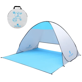 

KEUMER 1-2 person Outdoor Beach Tent Pop-up Open Camping Fishing Tent Portable Waterproof UV-protective Tent Shelter
