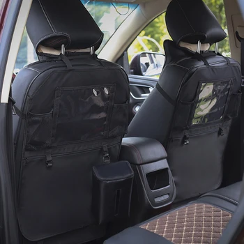 

Car Seat Back Organizer Oxford Stowing Tidying Pouch Tissue Bag Car-styling Anti-Child-Kick Pad Automobiles Interior Accessories