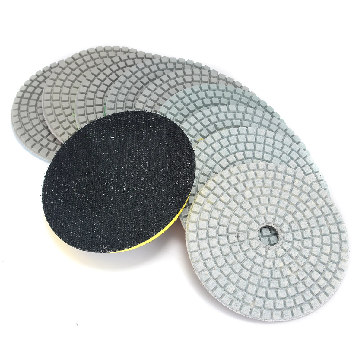 10pcs/set 4" Diamond Polishing Pads For Granite Floor Renovation