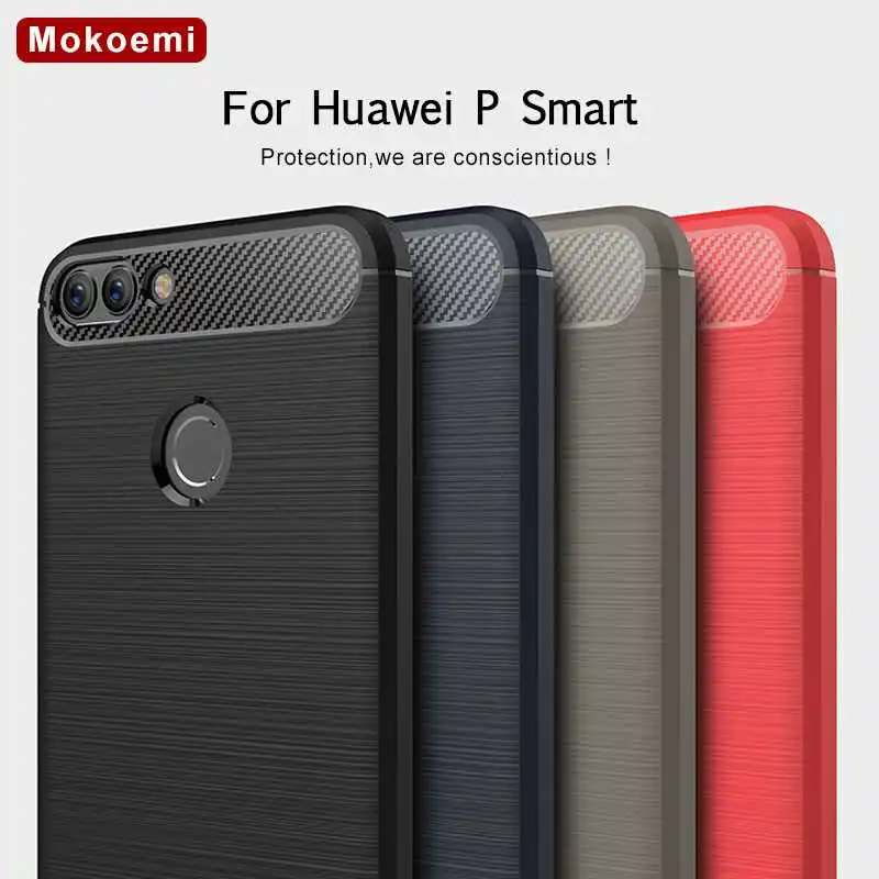 Модный Ударопрочный Мягкий силиконовый чехол Mokoemi 5 65 дюйма для Huawei P Smart сотового