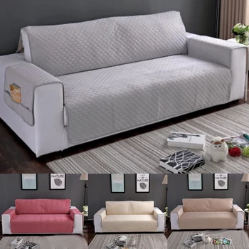 

Waterproof Quilted Sofa Covers For Dogs Pets Kids Anti-Slip Couch Recliner Slipcovers Armchair Furniture Protector 1/2/3 Seater