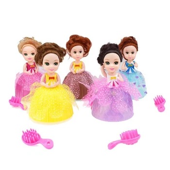 

1 Pc Cute Novelty Cups Transformation To Girls Doll Deformation Ice Cream Cup Princess Doll Funny Toy for Girls Gift