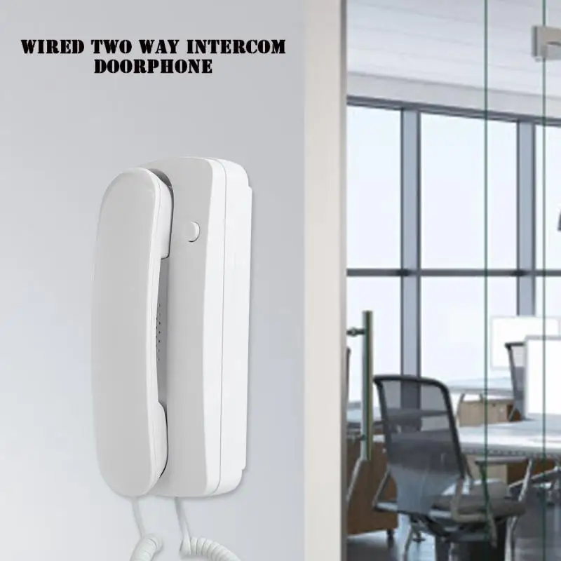 Wired AC DC Two Way Doorphone Door Bell Audio Villa Home