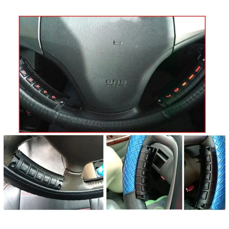 Controlador de volante inalámbrico multifunción Universal botones de navegación de DVD luminosos accesorios para coche
