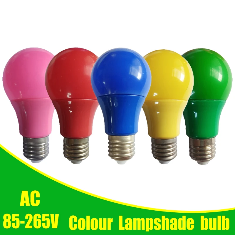 

Colorful Globe Light Bulb Led Bar Light E27 5W 7W 9W Red Blue Green Yellow Pink Lampara Led Bombillas For Party Bar KTV Lighting
