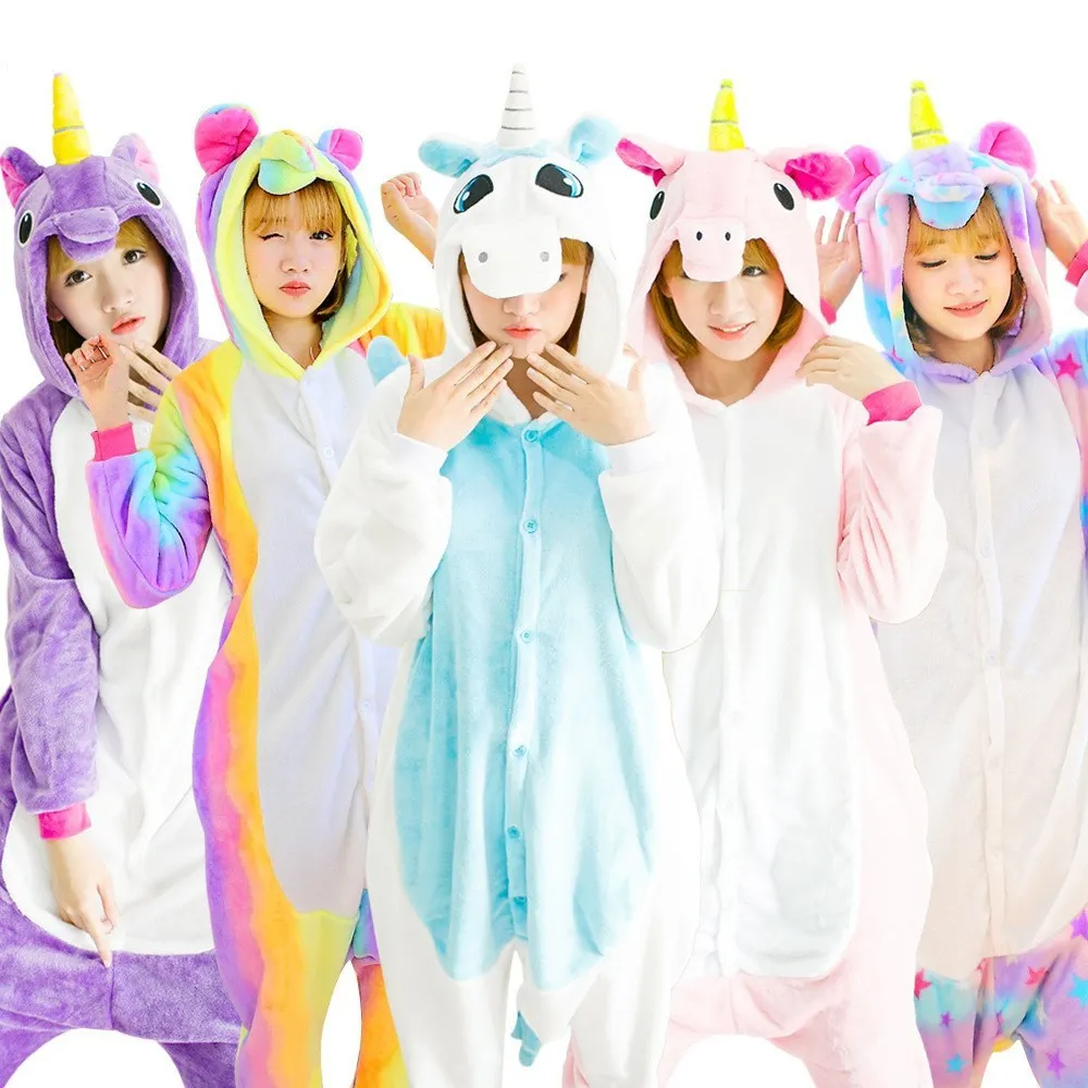 Kigurumi зима унисекс для взрослых с длинным рукавом капюшоном животных Onesie для женщин Аниме черные эльфы пижамы Домашняя Pijama Onsie