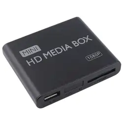 Мини-медиаплеер 1080 P мини-бокс ТВ коробка мультимедиа видео плеер Full HD SD карта MMC ридер 100 Mpbs AU EU Plug