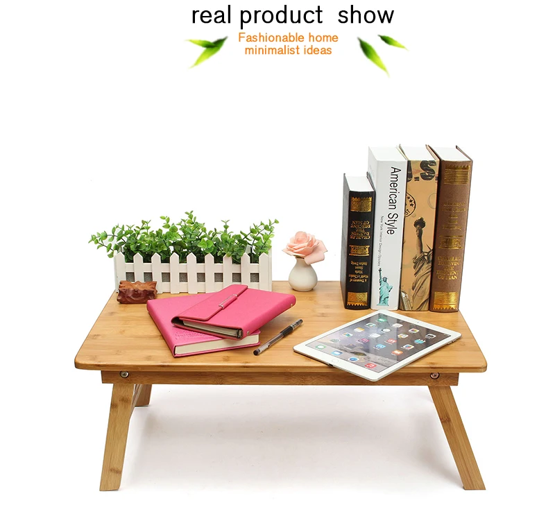 

2 Type Folding Adjustable Bamboo Laptop Stand able Computer Desk Notebook Office Desk Study Table Standing Desk