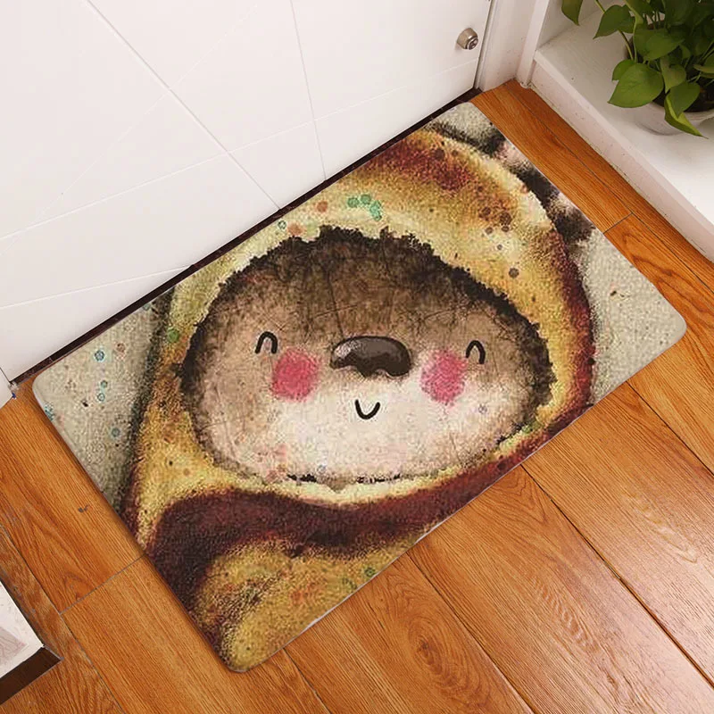 40x60cm Custom mat anti-slip carpet printed your design picture photo, Flannel Floor customized Carpet for Bath Door Living Room