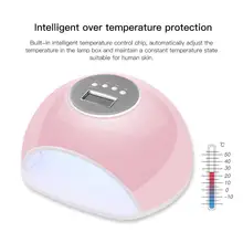 72 Вт Сушилка для ногтей маникюрная лампа с двойным источником света четыре уровня синхронизации интеллектуальная индукция для ногтевой фототерапии машина