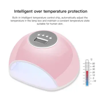 

72W Nail Art Dryer Manicure Lamp Dual Light Source Four-level Timing Intelligent Induction Nail Phototherapy Machine