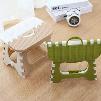 

Plastic Folding Stool Thickening Chair Portable Home Furniture Children Convenient Dining Stool