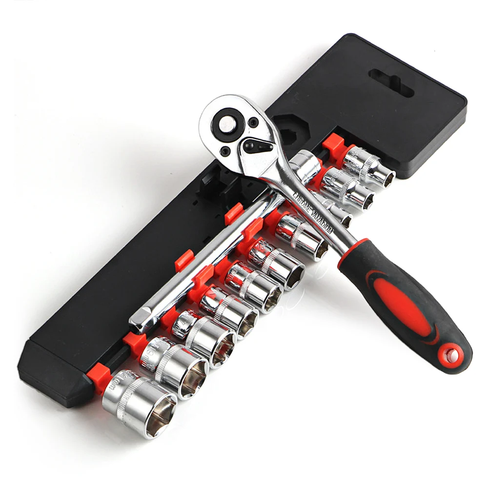12 шт., набор торцевых гаечных ключей 1/4 дюйма, CR-V, гаечный ключ для велосипеда, мотоцикла, инструмент для ремонта автомобилей