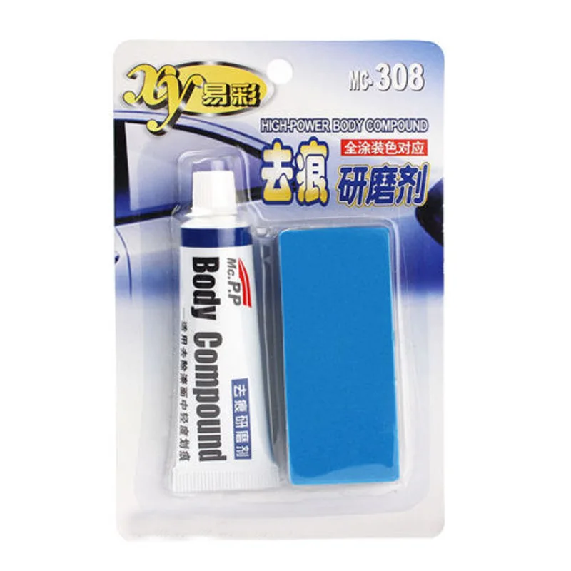 

Car Body Compound Scratch Remover Eraser Paste With Sponge Brush Removing Defect For Car Paint Removal Side Of Mild Scratches
