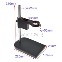 Промышленный видео HDMI VGA USB BNC объектив камеры микроскопа кронштейн верстак подъемный и Фокусировочный механизм диаметр 50 мм