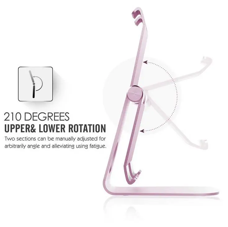  Group Vertical Rotatable Foldable Alloy Desktop Phone Holder Tablet Stand for Samsung Galaxy iPad P