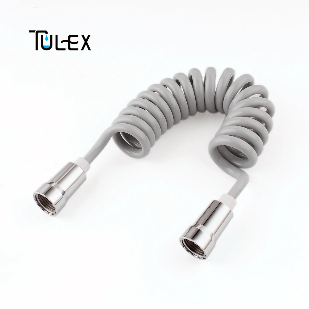 Tulex PVC بيديت خرطوم رمادي خرطوم استحمام مرن 2 m الهاتف خط خرطوم للمرحاض رذاذ بيديه اكسسوارات للحمام