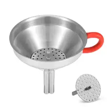 Новая функциональная Нержавеющая сталь масло для кухни мед, воронка со съемным фильтром/фильтр для духов жидкой воды инструменты