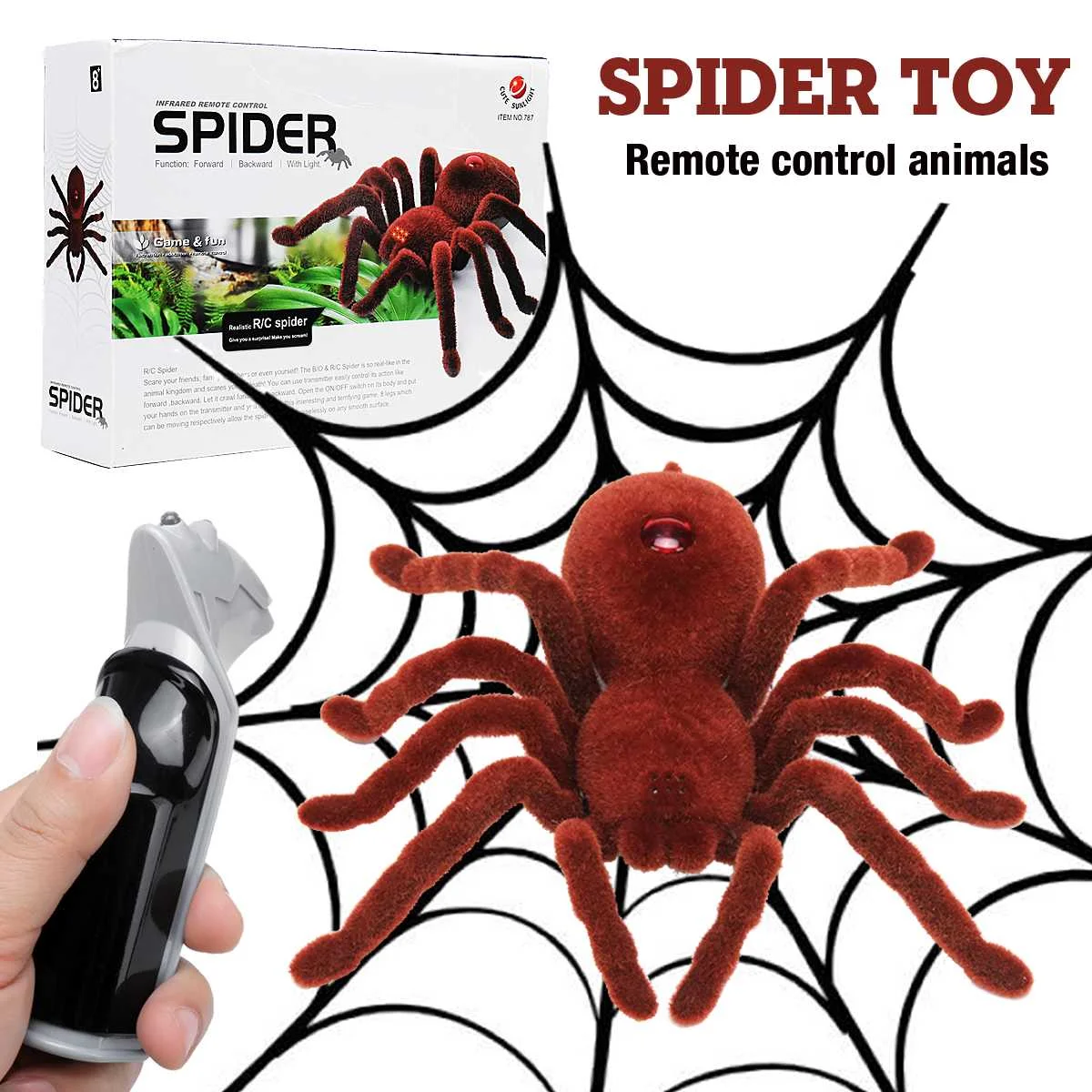 155*145 мм игрушечные пауки реалистичные Ползания пауки разбив электрическая игрушка для Хэллоуина декорация дом с привидениями