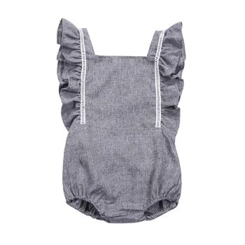 

Summer Infant Newborn Baby Girls Clothing Sleeveless Ruffles Rompers Baby Girl Jumpsuit Playsuit Baby Costumes