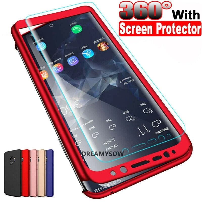 

360 Degree Full Cover Case For Samsung Galaxy A8 A6 J4 J6 Plus A7 2018 Protective Cover Galaxy S10 Plus S10e A30 A50 M20 Capas