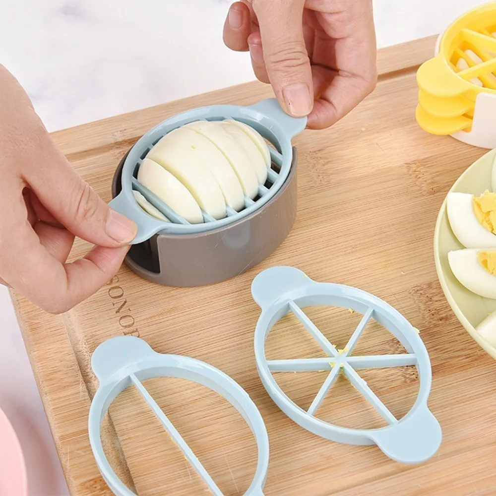 

Egg Slicers 3 In 1 Egg Cutter Eggs Splitter Dividers Preserved Eggs Tool Kitchen Gadgets Cooking Tools Mold Flower Edges Tools