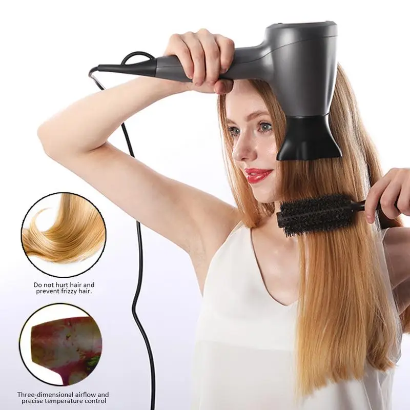 

Constant Temperature Hollow Low Noise Hair Blow Dryer Touch Smart Induction Negative Ion Hair Dryer With Diffuser And Concentrat
