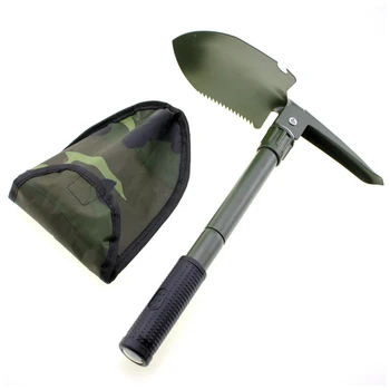 

US Foldable Shovel Camping Hiking 3 Function Compass