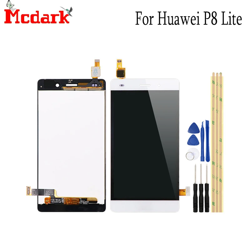 Mcdark для Huawei P8 Lite ALE L04 5 0 дюймов Сменные аксессуары ЖК дисплей + сенсорный экран