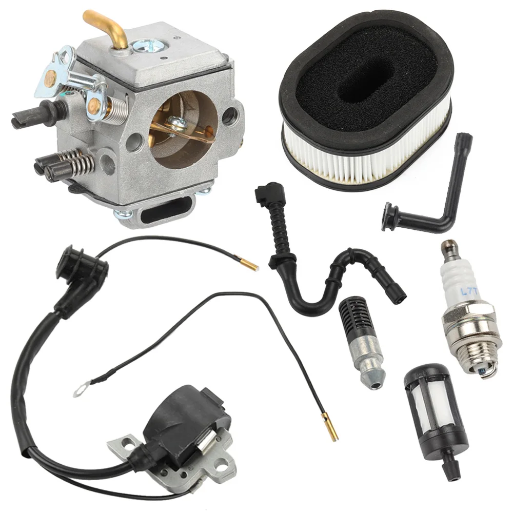 Carburetor + Ignition Coil For STIHL 044 046 MS440 MS460 Carb Replace