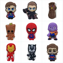 5 шт. бумажные зажимы мстителя бесконечности войны рисунки из мультфильма ПВХ закладки для школьных учебников и офисных принадлежностей держатель для карт и заметок DIY USB скрепляющие зажимы