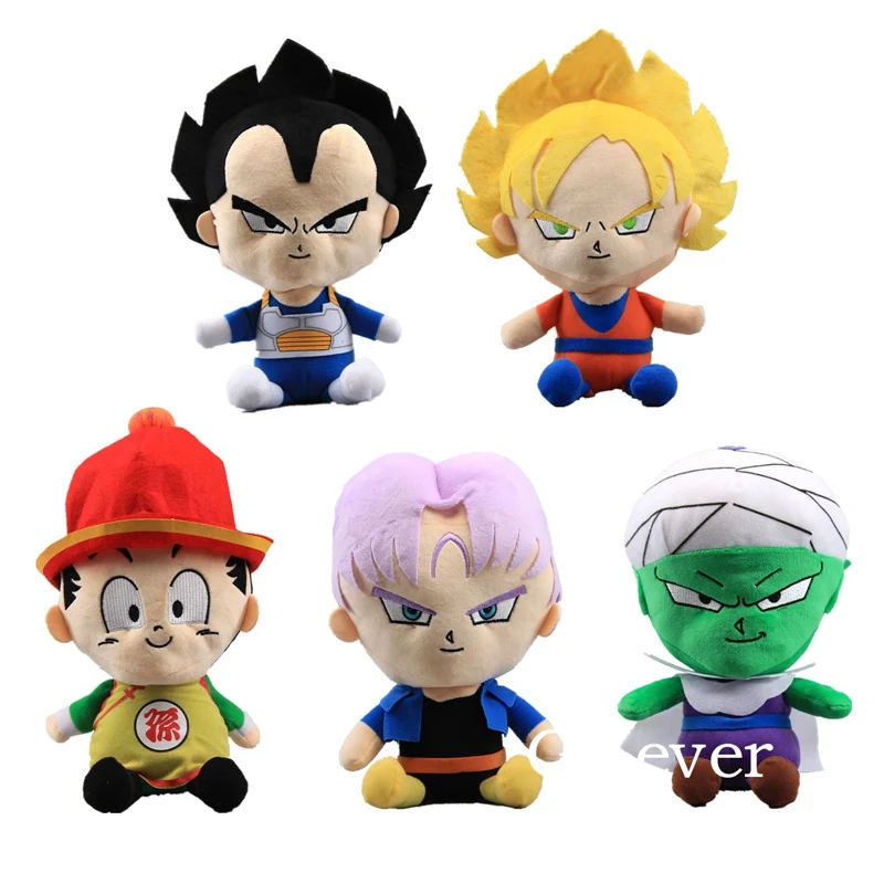 

5 Styles Dragon Ball Z DBZ Figure Son Goku Vegeta Piccolo Gohan Torankusu Plush Toy Doll 12'' 30 cm