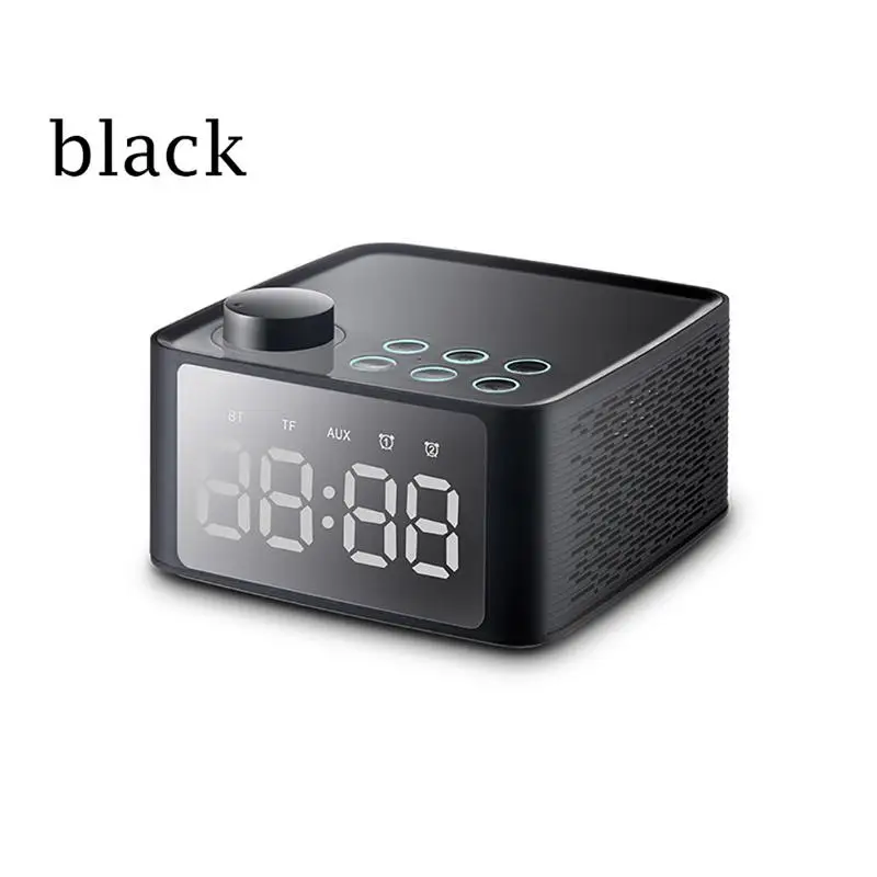 

Multifunction Bluetooth Speaker Digital Alarm Clock Portable Wireless Subwoofer Bedside Stereo Sound TF Card AUX LED Display