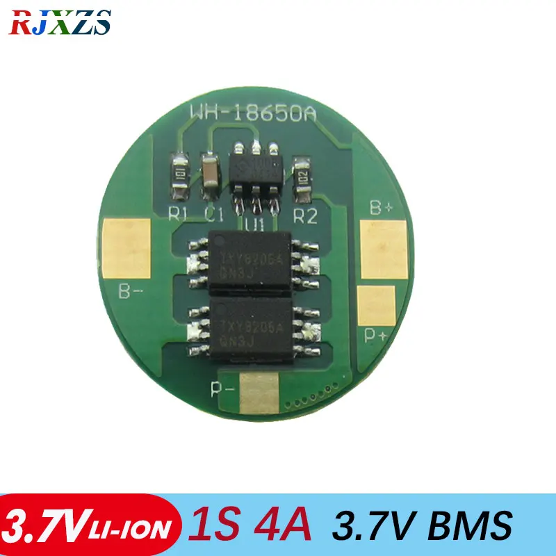 

1S 4A 4.2V li-ion BMS PCB battery protection board bms pcm for lithium LicoO2 Limn2O4 18650 li battery