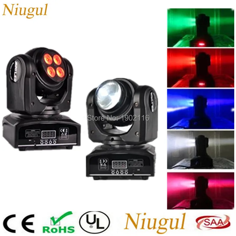 

2pcs/lot 4*10W+10W Double Sides RGBW Spot Light /LED Moving Head Stage Effect Lights /DMX512 DJ Party Lighting Wash Beam Effect
