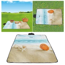1 шт. 3D Печатный узор Коврик для кемпинга пикника водостойкий алюминиевый фольгированный складной Плед Пляжный туристический матрас(пляжный корпус узор