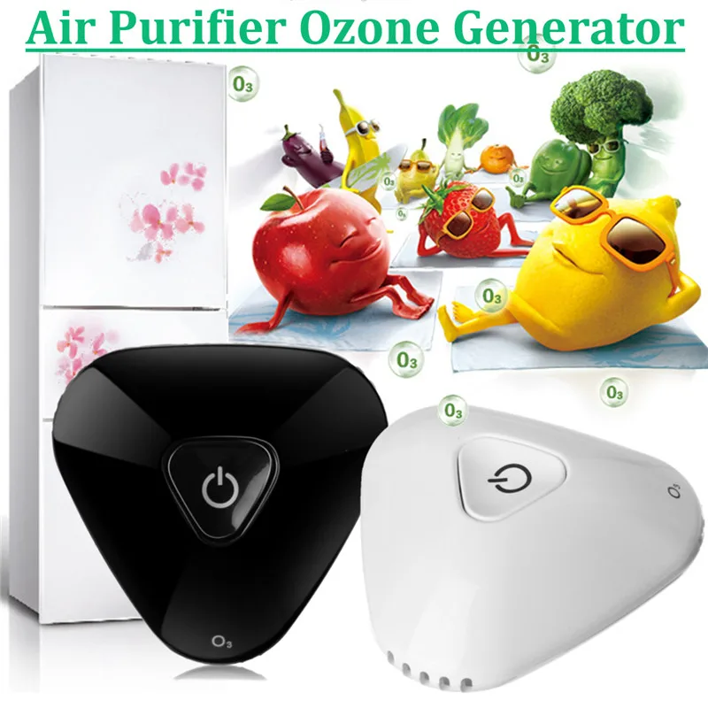 

2 Colors Portable Air Purifier Home Refrigerator Electronic Ozone Generator Deodorant Machine Home Small Air Sterilizer Filter